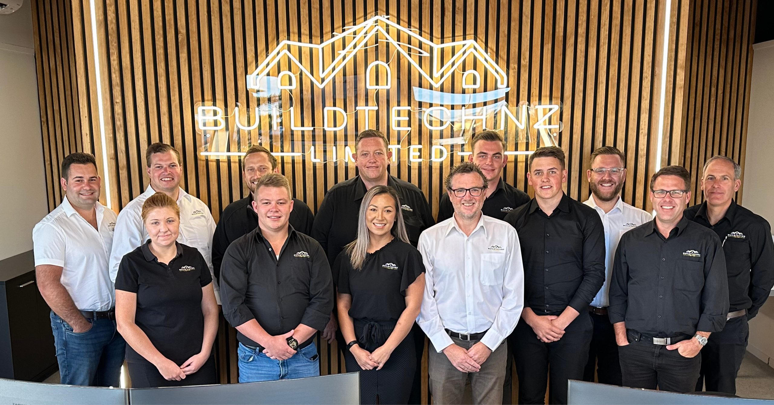 BuildtechNZ Full team at New Plymouth Office